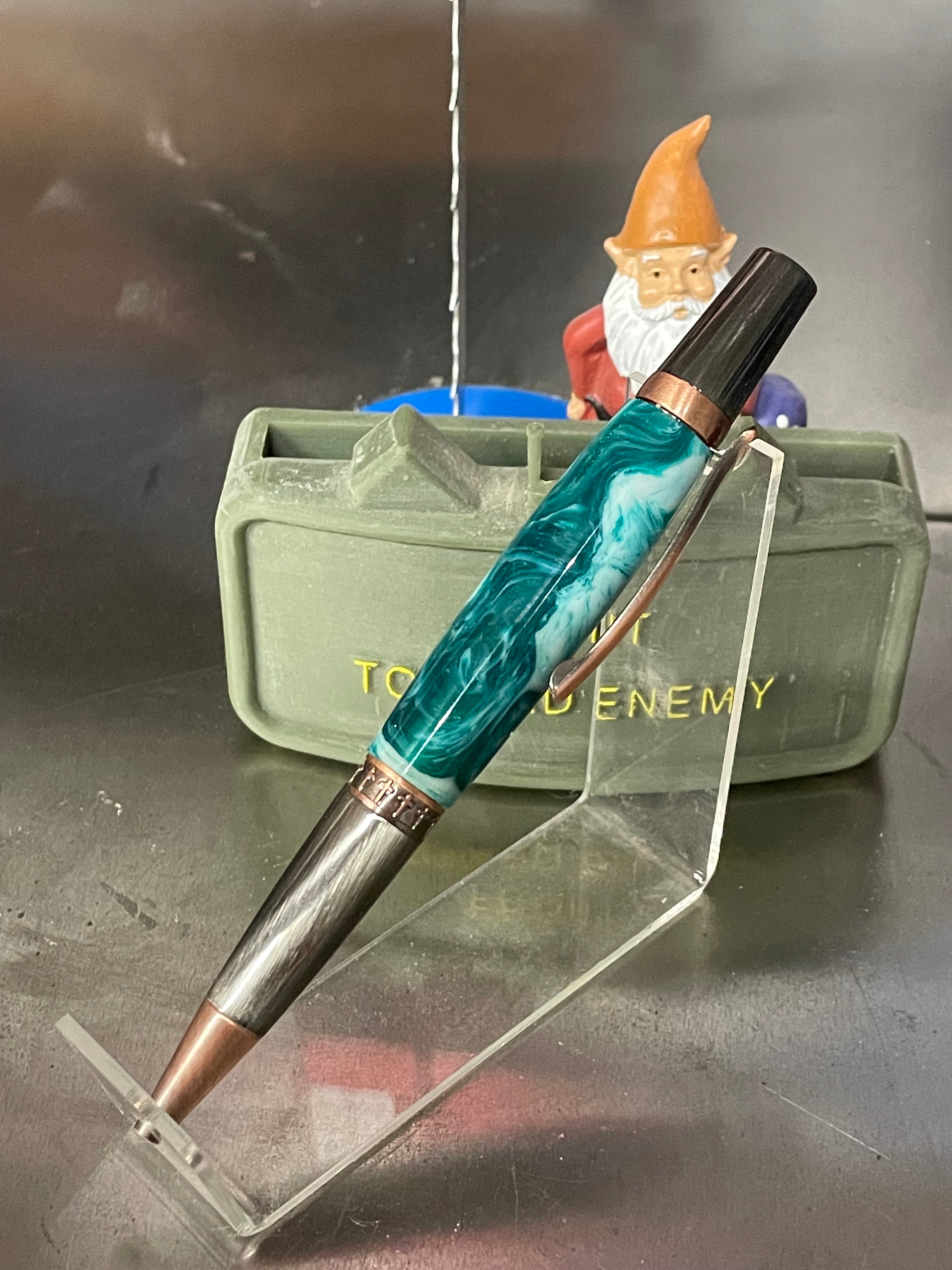 🌊 Ocean Resin Handmade Ink Pen 🌊