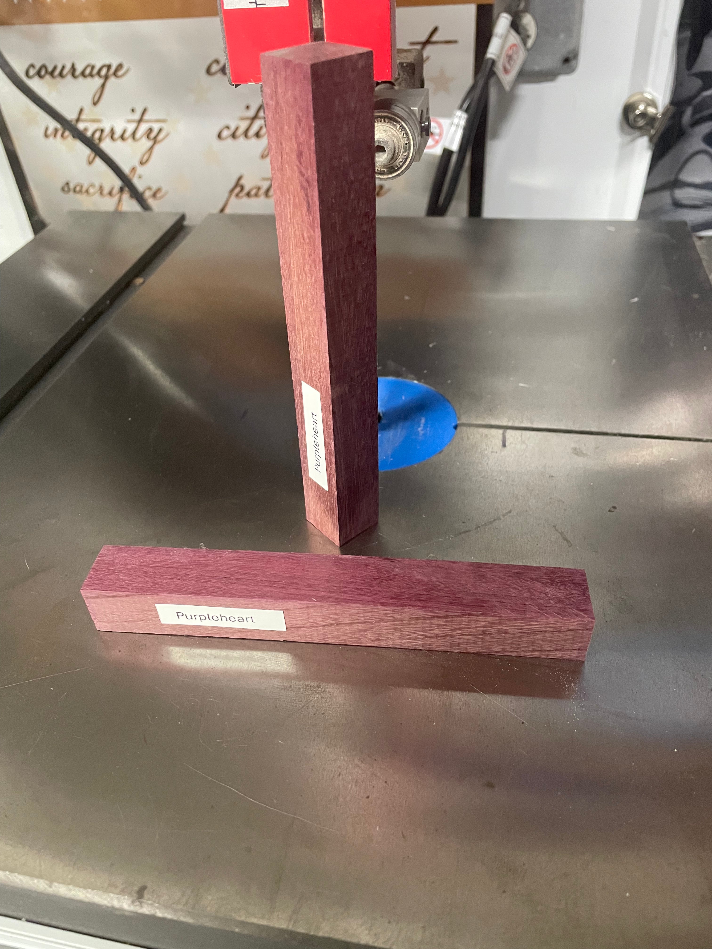 Purpleheart Pen Blank – 3/4" x 3/4" x 5"