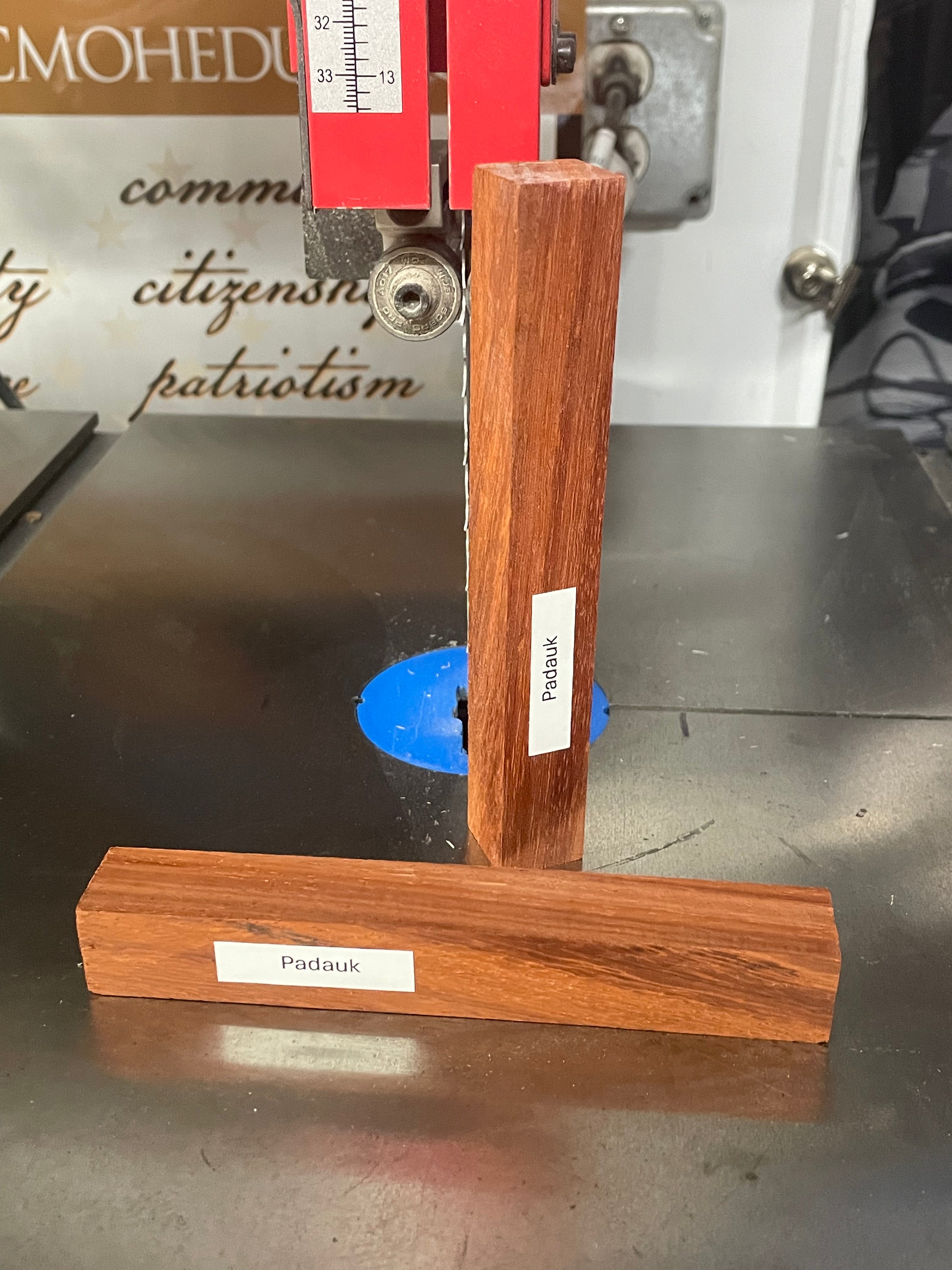 Padauk Pen Blank – 3/4" x 3/4" x 5"